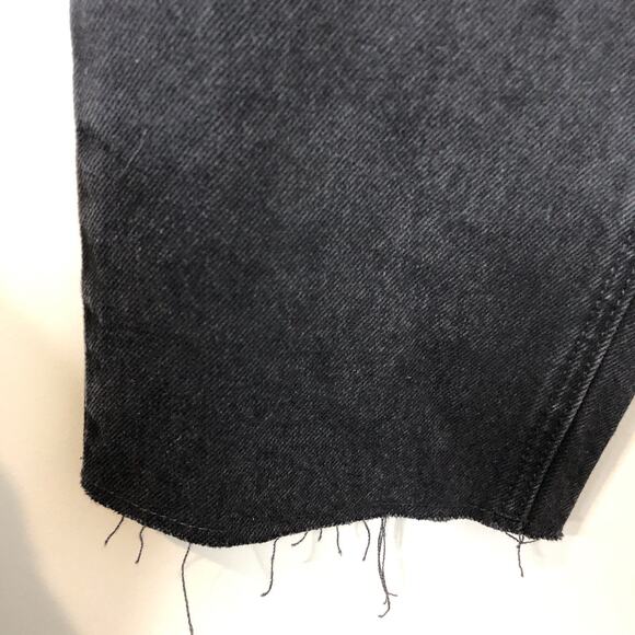 Old Navy NWT Women's Button-Fly Extra High-Rise Sky-Hi Straight Jeans Black 10 - Picture 3 of 10